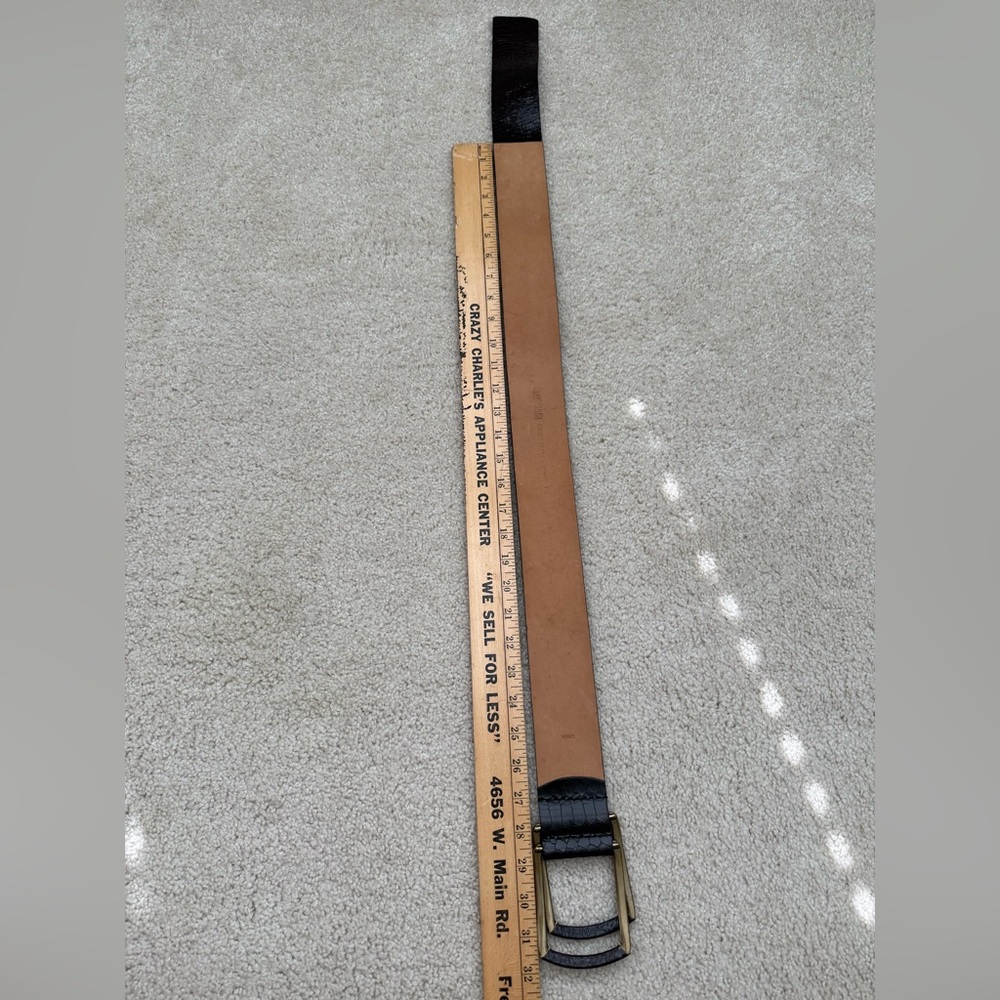 Michael Kors Black Snakeskin Belt - Picture 7 of 8
